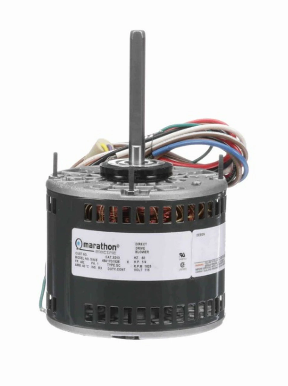 X013 Marathon 1/4 Hp 115V 1625 RPM (3 Speed) OPAO 48Y Frame Blower Motor