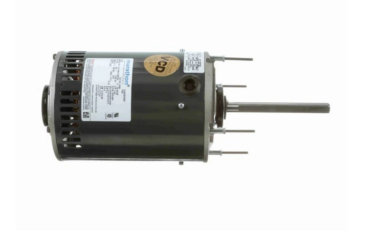 X206 Marathon 1 Hp 208-230/460V 1075 RPM OPAO (no Base) 56Z Frame Condenser Fan Motor - Image 3