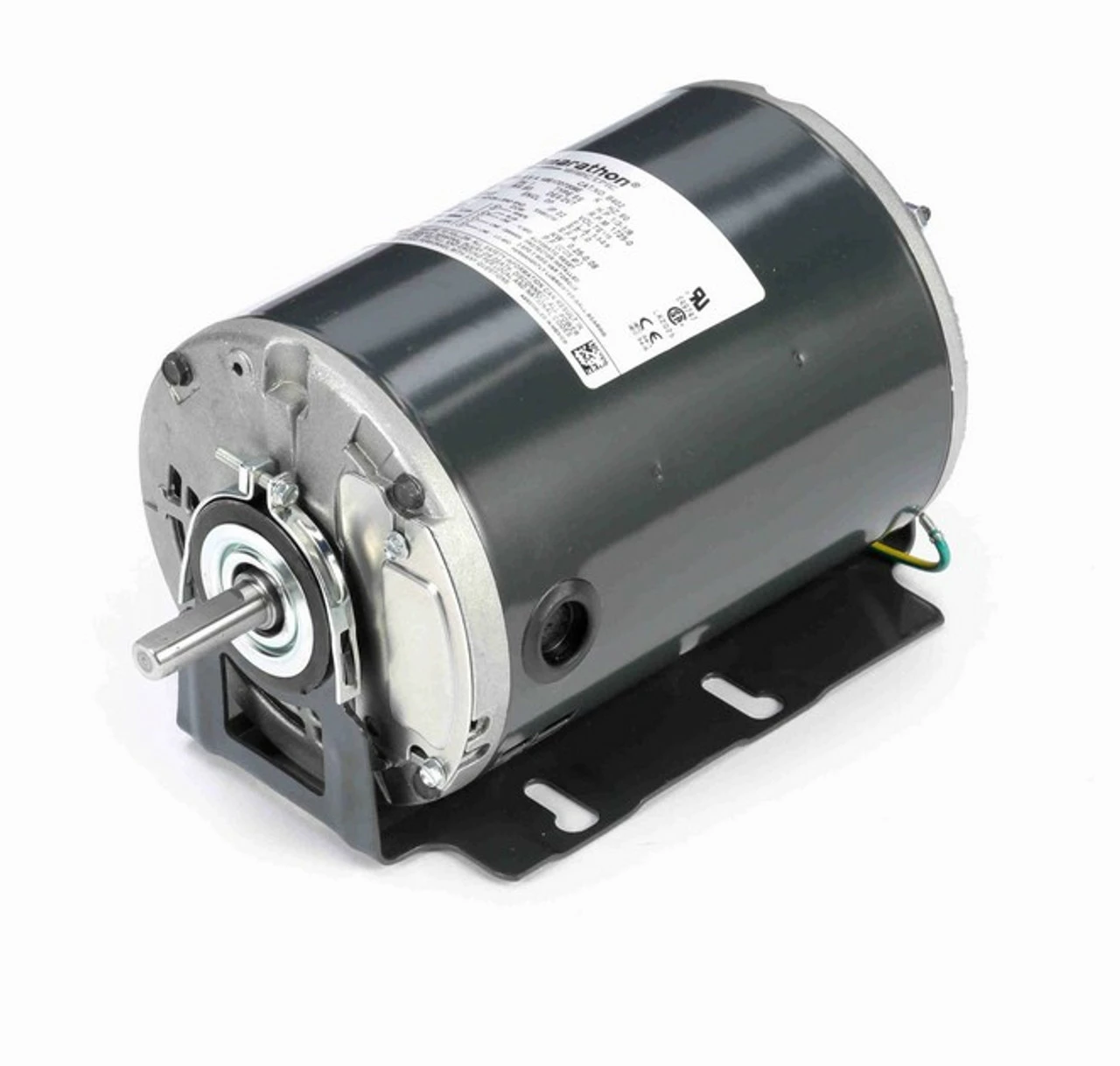 B402 Marathon 1/3 Hp 2-speed 115V 1800/1200 RPM ODP 48 Frame (resilient Base) Attic Fan Motor - Image 2