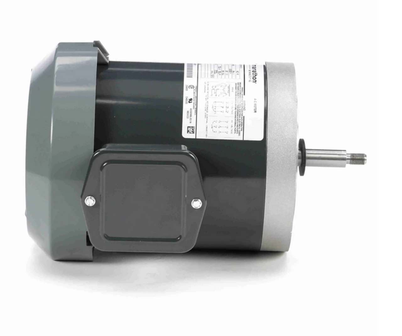 K550 Marathon 1/2 Hp 3-Phase Jet Pump Motor 1800 RPM 208-230/460V TEFC 56J Frame (rigid Base) - Image 3